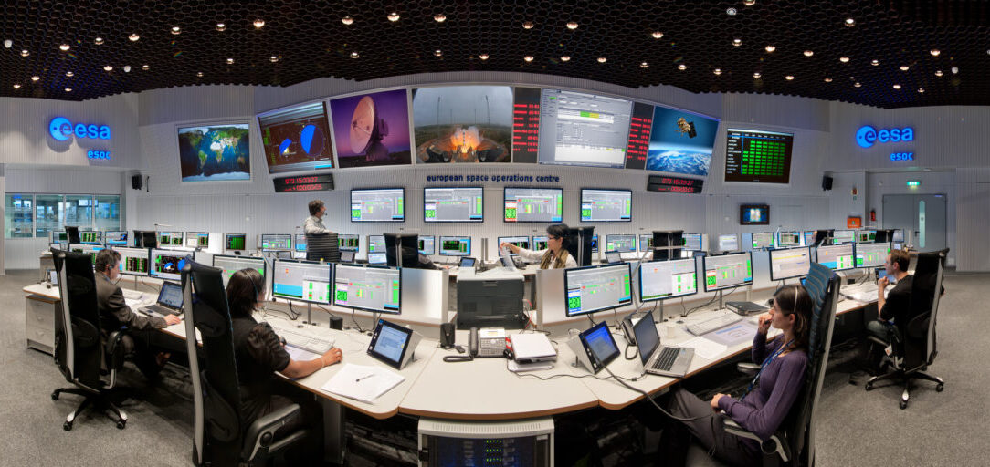 Main Control Room at ESOC, ESA's European Space Operations Centre, Darmstadt